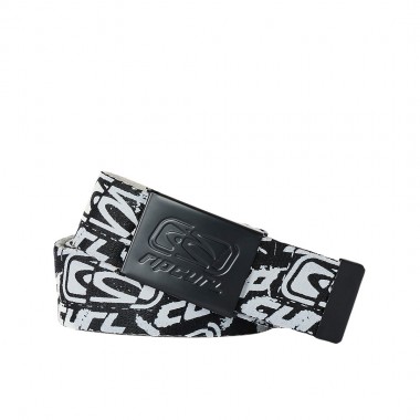 RIP CURL ARCHIVE REVO WEBBING BELT BLACK/WHITE