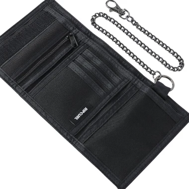 RIP CURL SESSIONS CHAIN TRI-FOLD SURF WALLET BLACK/NAVY