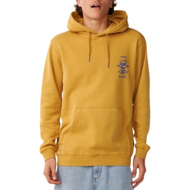 RIP CURL SEARCH ICON HOODIE MUSTARD GOLD