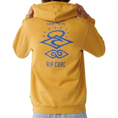 RIP CURL SEARCH ICON HOODIE MUSTARD GOLD