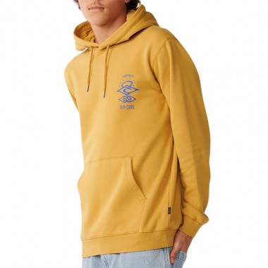 RIP CURL SEARCH ICON HOODIE MUSTARD GOLD