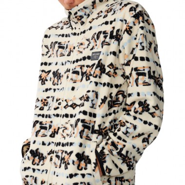 RIP CURL SESSIONS ZIP POLAR FLEECE VINTAGE WHITE
