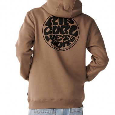 RIP CURL WETSUIT ICON HOODIE WALNUT