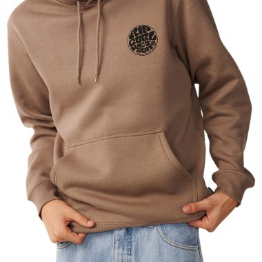 RIP CURL WETSUIT ICON HOODIE WALNUT