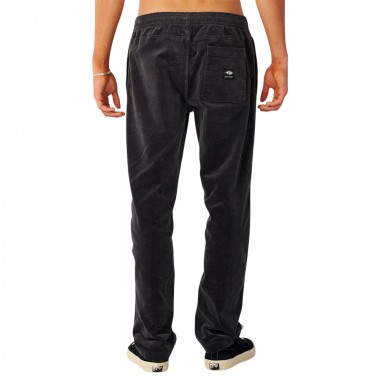 RIP CURL CLASSIC SURF CORD BEACH PANTS WASHED BLACK