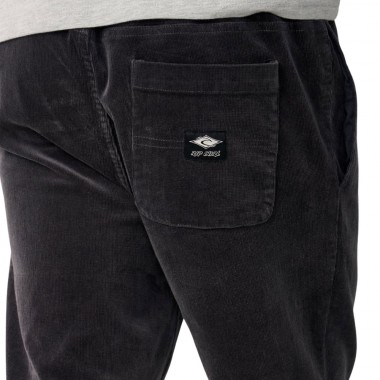 RIP CURL CLASSIC SURF CORD BEACH PANTS WASHED BLACK