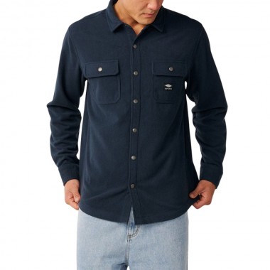 RIP CURL SESSIONS POLAR FLEECE LS SHIRT DARK NAVY