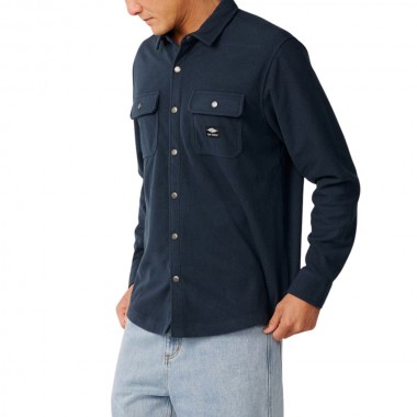RIP CURL SESSIONS POLAR FLEECE LS SHIRT DARK NAVY