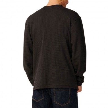 RIP CURL PREMIUM SURF WAFFLE LS TEE WASHED BLACK