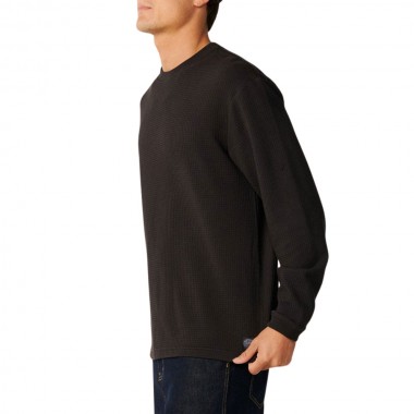RIP CURL PREMIUM SURF WAFFLE LS TEE WASHED BLACK