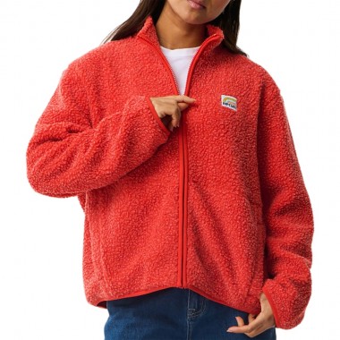 RIP CURL EVERY DAY W ZIP POLAR FLEECE RED