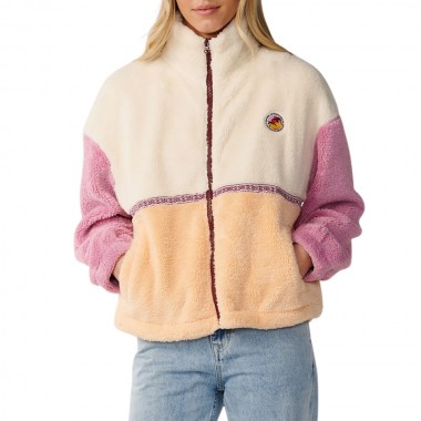RIP CURL SURF REVIVAL HERITAGE W ZIP POLAR FLEECE SHELL