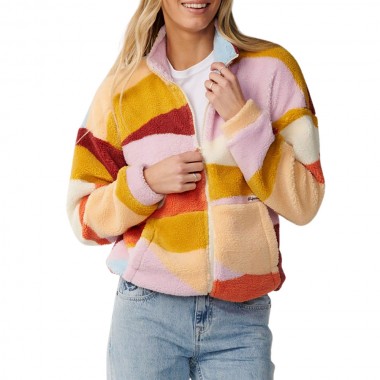 RIP CURL RETRO SWELL STANDARD W ZIP POLAR FLEECE MULTI