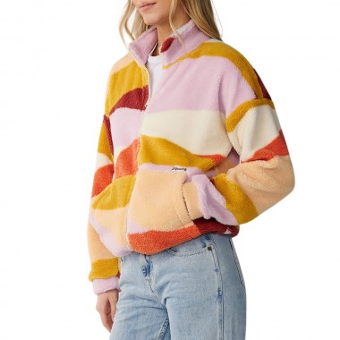 RIP CURL RETRO SWELL STANDARD W ZIP POLAR FLEECE MULTI