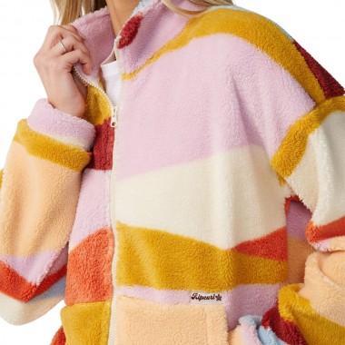 RIP CURL RETRO SWELL STANDARD W ZIP POLAR FLEECE MULTI