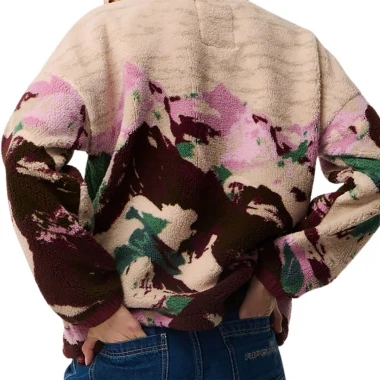 RIP CURL S-SERIES BONDED W ZIP POLAR FLEECE DARK PLUM
