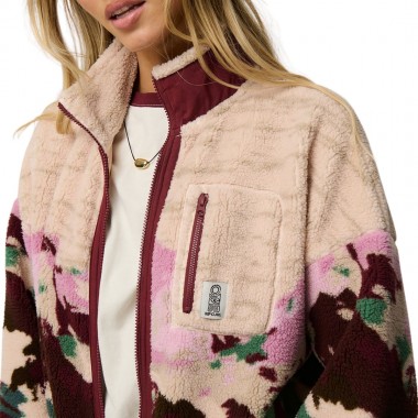 RIP CURL S-SERIES BONDED W ZIP POLAR FLEECE DARK PLUM