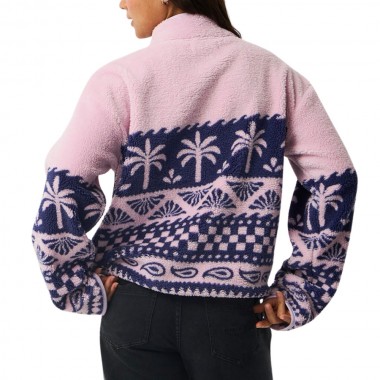 RIP CURL BOSSA NOVA W 1/4 ZIP POLAR FLEECE LILAC