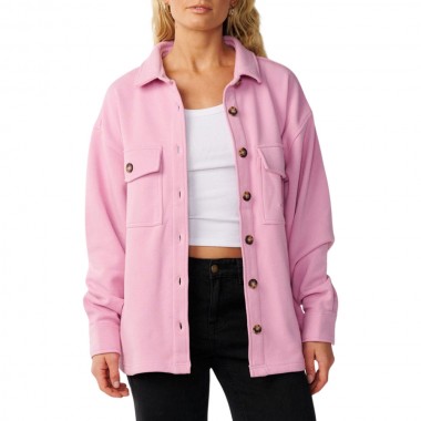 RIP CURL RETRO SWELL W FLEECE OVERSHIRT LILAC