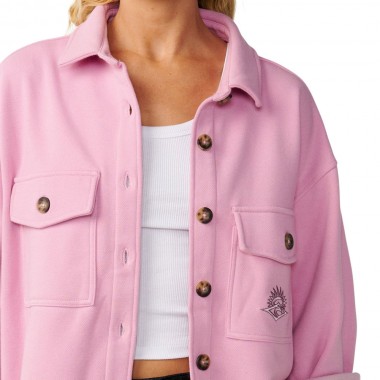 RIP CURL RETRO SWELL W FLEECE OVERSHIRT LILAC