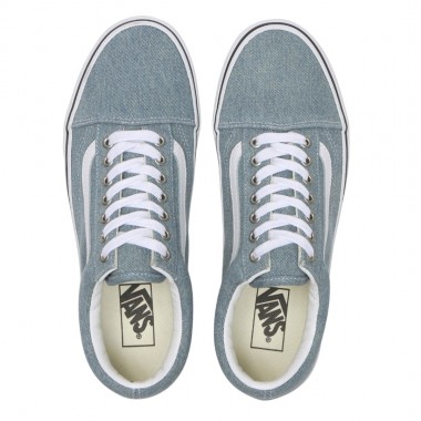 VANS OLD SKOOL DENIM SHOES BLUE/WHITE