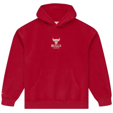 MITCHELL & NESS NBA CORE ESS CHICAGO BULLS HOODIE SCARLET