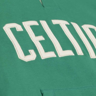 MITCHELL & NESS NBA RETRO ROOTS CELTICS FT POLO KELLY GREEN