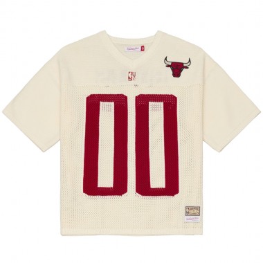 MITCHELL & NESS NBA RETRO ROOTS BULLS SWEATER JERSEY CREAM