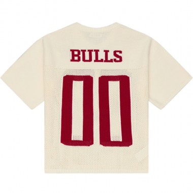 MITCHELL & NESS NBA RETRO ROOTS BULLS SWEATER JERSEY CREAM