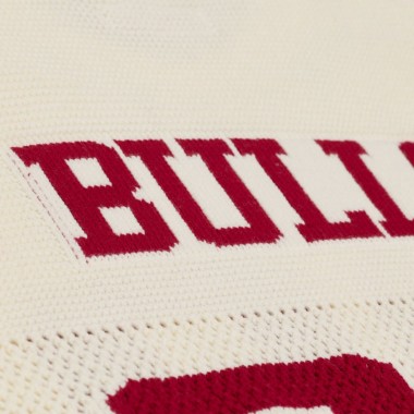 MITCHELL & NESS NBA RETRO ROOTS BULLS SWEATER JERSEY CREAM
