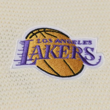 MITCHELL & NESS NBA RETRO ROOTS LA LAKERS SWEATER JERSEY CREAM