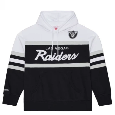MITCHELL & NESS NFL RAIDERS TEAM COLOR HEAD COACH HOODIE BLACK