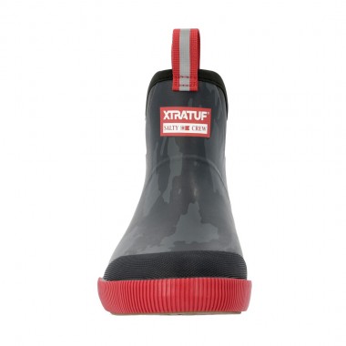 SALTY CREW XTRATUF LEGACY ELEVATE ANKLE DECK BOOT CAMO BLACK