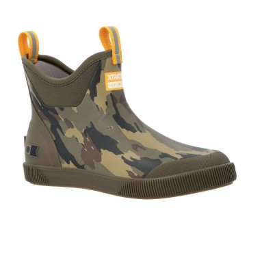 SALTY CREW XTRATUF LEGACY ELEVATE ANKLE DECK BOOT CAMO GREEN