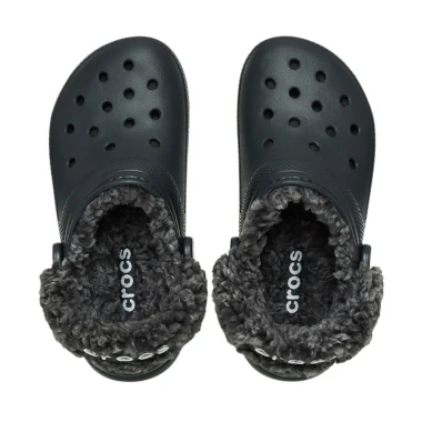 CROCS CLASSIC FLEECE LINED CLOGS BLACK