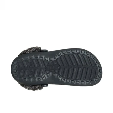 CROCS CLASSIC FLEECE LINED CLOGS BLACK