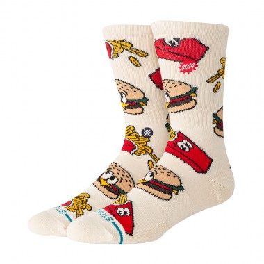 STANCE COMBO MEAL CREW SOCKS TAN
