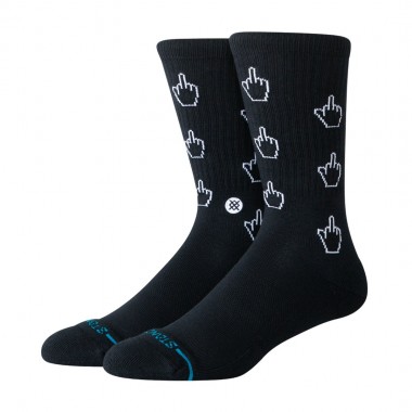 STANCE CURSOR CREW SOCKS BLACK