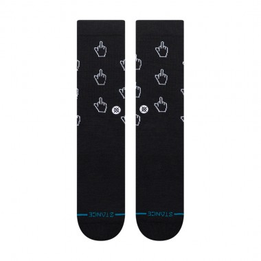 STANCE CURSOR CREW SOCKS BLACK
