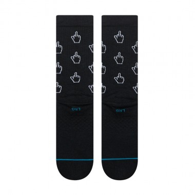 STANCE CURSOR CREW SOCKS BLACK