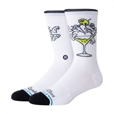 STANCE HIGH QUALITY LOW CLASS CREW SOCKS WHITE