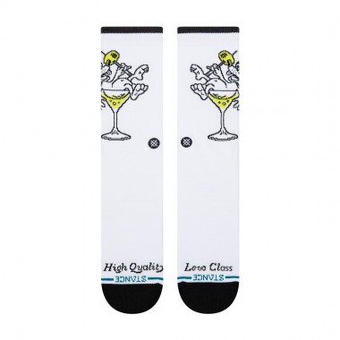 STANCE HIGH QUALITY LOW CLASS CREW SOCKS WHITE