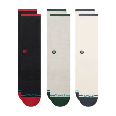 STANCE TONER CREW SOCKS 3-PACK BLACK