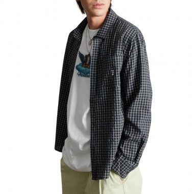 HUF MEGABLAST LS WOVEN SHIRT BLACK