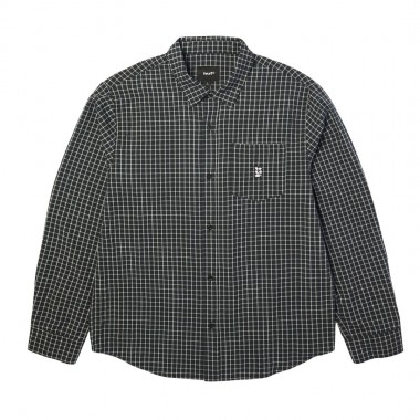 HUF MEGABLAST LS WOVEN SHIRT BLACK
