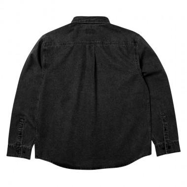 HUF CARSON OVERDYED DENIM LS SHIRT BLACK