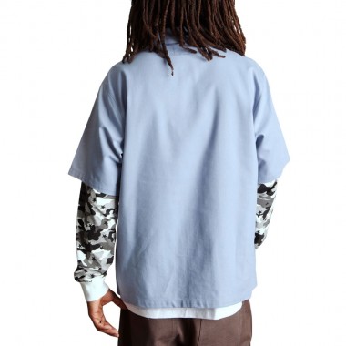 HUF SHADOWS LS WORK SHIRT LIGHT BLUE