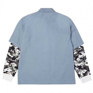 HUF SHADOWS LS WORK SHIRT LIGHT BLUE