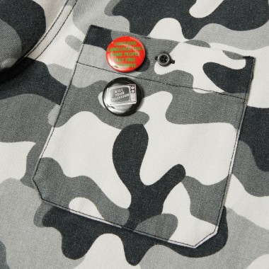 HUF OLYMPIA CAMO HOODED OVERSHIRT CAMO