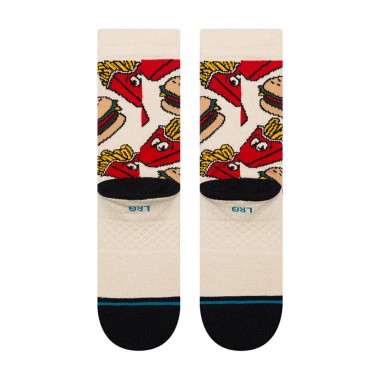 STANCE COMBO MEAL K CREW SOCKS TAN
